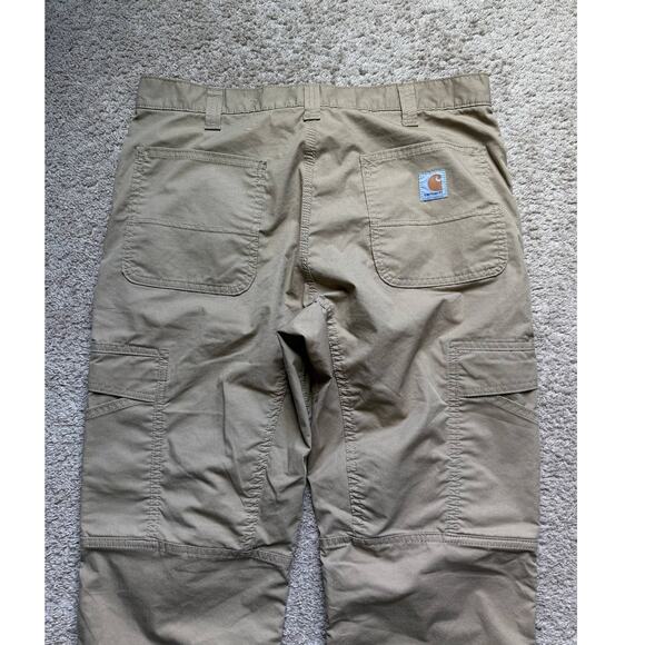 Carhartt Force Extremes Relaxed Fit Rugged Flex Cargo Pants Khaki Tan 36 x 34 - Picture 7 of 11